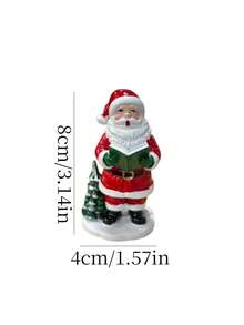 Christmas Resin Figurine Reading Book Santa Or Snowman Tabletop Ornament, Winter Holiday Desktop Xmas Home Decor - Christmas Ornament - View 4
