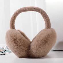 ML&ZA Women's Solid Color Faux Fur Earmuffs, Soft Plush Foldable Winter Warm Ear Covers, Cute Fluffy Ear Protection, Outdoor Cold Weather Head Accessory - Multicolor - View 6