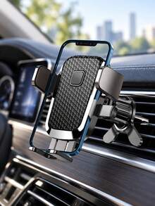 Dudukan Ponsel Ventilasi Udara Logam Rotasi 360° Baru, Penyangga Ponsel Mobil Segitiga Stabil yang Ditingkatkan, Dudukan Universal Pengunci Aman untuk Ponsel 4,2-7,2 inci - A - View 11
