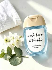 Custom No-Rinse Hand Sanitizer Label Stickers (Stickers Only), Suitable For Baby Baptism, Graduation, Wedding, Bridal Shower, Coming Of Age, Birthday, Holiday Party And Other Occasions - Multicolor - View 7