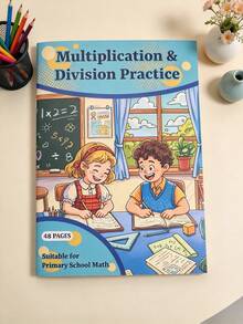 Student Multiplication And Division Specialized Practice Book, Children's Multiplication And Division Practice Book, Elementary School Math Specialized Training, 48 Pages Of Fun Exercises, Multiplication Tables And Division Operations, After-School Home Practice, Improve Calculation Ability, Elementary School Math Enlightenment Workbook, Math Enlightenment Practice Book, Useful Teaching Tool For Home Homework Tutoring. Learning Supplies, New Year Gift, Birthday Gift - Multicolor - View 7
