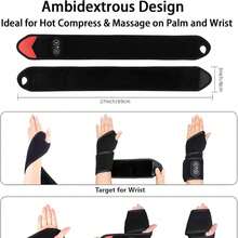 Red Light Therapy Wrist Band, Wireless Rechargeable, Relieve Pain And Tendonitis, 36 LED Beads 660nm Red Light Heating Band, 3-Level Heating And Vibration, Suitable For Legs, Arms And Ankles - View 3