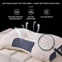 Adjustable Height Side Sleeper Pillow, Down-Soft, Fluffy White Large Pillow, Suitable For Side, Back And Stomach Sleepers - A - View 6