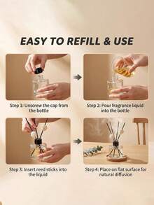 Black Glass Aromatherapy Bottle Set - Includes Lid, Stopper, Funnel And Diffuser Sticks. Suitable For Daily Home Use In Living Room Or Bathroom; Practical Gift For Women, Perfect For Halloween Or Christmas. - Multicolor - View 9