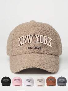 1件中性刺繡 NEW YORK 水洗棒球帽，可調節休閒戶外帽 - 棒球帽 - 查看 16