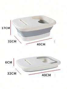 Large Deep Barrel Portable Household Foot Bath, Healthy And Insulated Foldable Foot Wash Basin, With Massage Rollers And Lid Function, Soak Tired Feet, Relieve Stress, Essential For Home Life - Multicolor - View 4