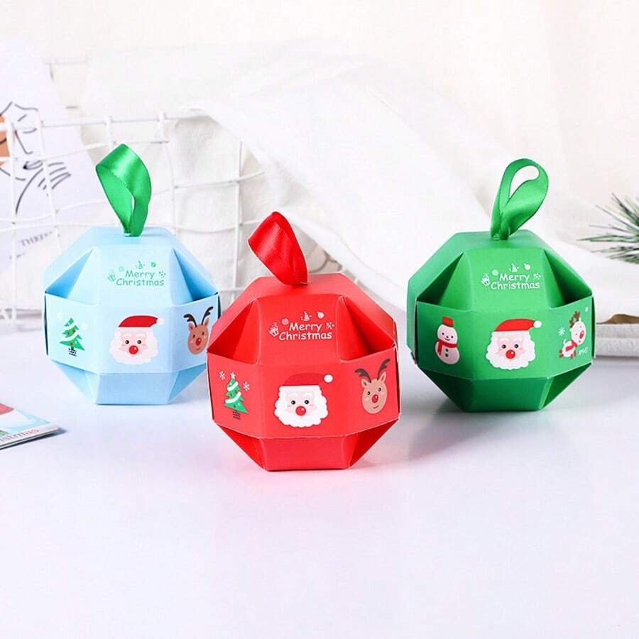 20pcs Christmas Candy Packaging Boxes, Christmas Gift Boxes, Baking ...