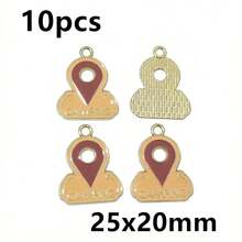 10pcs Outdoor Camping Series Enamel Pendants Tent Campfire Map Compass Charms DIY For Jewelry Making Accessories - Camping Series - View 32