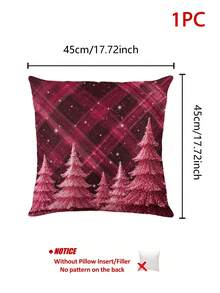 Christmas Table Runner, Pillow Case, Placemat, Red Buffalo Plaid Sequin Christmas Tree Starry Sky Print, Winter Holiday Table Decor, Rustic Farmhouse Style Party Home Decor, Holiday Tablecloth - Multicolor - View 15