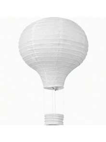 3/1pc White Hot Air Balloon Decoration 12 Inch Paper Lantern, Unique Home Lighting, Family Games, Wedding Birthday Anniversary Engagement Decor - Multicolor - View 7