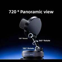 Black Car Phone Holder, Vacuum Suction Cup Doesn't Damage Car, Secure Grip Doesn't Damage Phone, Rotatable, Dedicated Car Navigation Holder - Black - View 2