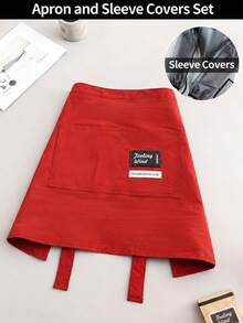 1pc Summer Half-Body Protective Apron, Unisex, Tie-Up Design With Dual Pockets, Suitable For Kitchen, Cafe, Restaurant And Other Scenarios, Preferred Protective Clothing For Waiters, Baristas, Florists And Other Workers - Multicolor - View 15