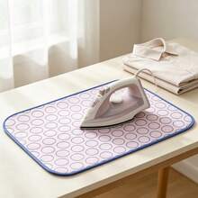 1pc Foldable Ironing Mat Ironing Board Household Bed Clothes Iron Heat Insulation Cloth, Household Travel Protection High Temperature Resistant Heat Insulation Mat, Waterproof Non-Slip Hanging Soft Ironing Board - Multicolor - View 1