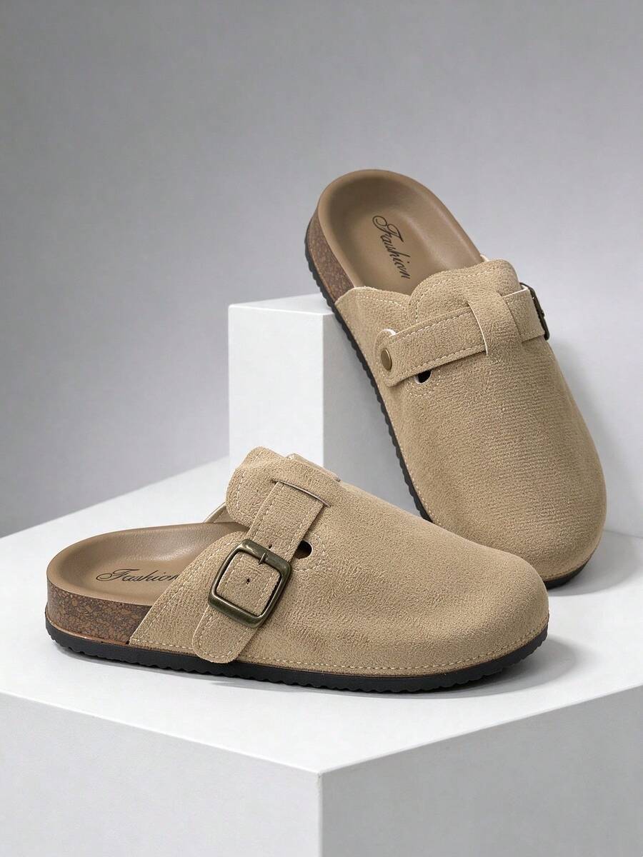 Autumn/Winter Closed-Toe Slip-On Slippers [Runs Small By 2 Sizes] Women ...