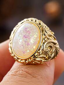 1pc Vintage Ring Women's Wedding Engagement Party Jewelry Valentine's Day Gift - 1# - View 7