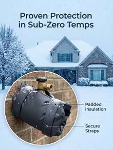 1/2pcs Outdoor Faucet Anti-Freeze Protective Cover, Garden Faucet Winter Insulation Valve Sleeve, Reusable Waterproof Anti-Freeze Hose Connector Cover, Suitable For Cold Weather (Rain And Snow) Yard Irrigation Tool Accessories - Multi-color - View 4