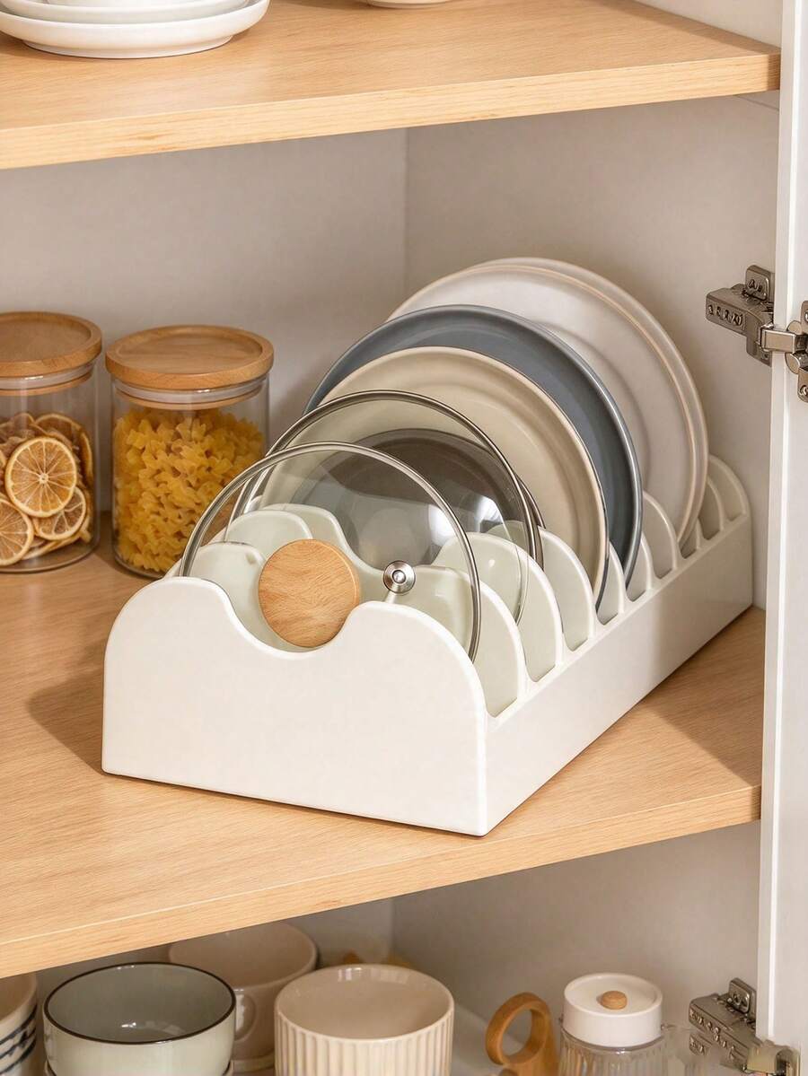 1pc 8-Compartment Condiment Organizer, Large Capacity Spice Storage Rack, Kitchen Storage Box, Kitchen Countertop, Cabinet And Refrigerator Condiment Organizer, 8 Compartments Can Hold Utensils, Tea Bags, Packets, Fits Most Drawers Or Countertops, Place The Organizer On Countertop, Inside Cabinet Or On Shelf, Kitchen Essential, Home Decor, Kitchen Decor And Accessories, Kitchen Organizer, Pantry Storage Rack