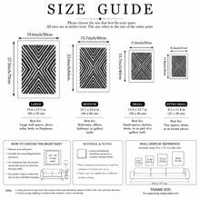 1/3pcs Black White Geometric Canvas Wall Art Set Boho Pattern Abstract Line Prints, Bold Modern Minimalist Wall Decor For Living Room Bedroom Office, Chic Artwork Gift For Family & Friends Unframed Unframed - Pattern - View 5