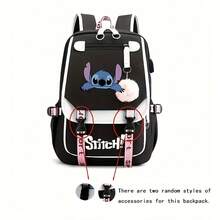 Disney Stitch Smart Storage Bag, Travel Durable Backpack, Stylish School Bag, Large Capacity Foldable Outdoors Daypack - Multicolor - View 8