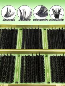720/684/648 Kluster Bulu Mata Palsu D Curl Untai Tunggal Kemasan Kapasitas Besar, Cocok Untuk Pemula, Bulu Mata Tebal, Lembut, Campuran, Tersegmentasi untuk Riasan Mata Harian DIY, Bulu Mata Ekor Ikan Tebal Tahan Lama, Buku Bulu Mata - D - View 10