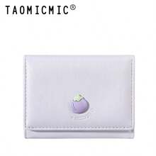Women's Trifold Short Wallet, Cute 3D Fruit Decor PU Material, Multiple Card Slots With Photo Window, Sweet Fashionable Small Wallet, Suitable For Daily Use - Multicolor - View 12
