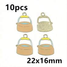 10pcs Outdoor Camping Series Enamel Pendants Tent Campfire Map Compass Charms DIY For Jewelry Making Accessories - Camping Series - View 13