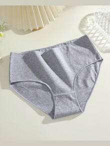 6件組純色棉質基本款舒適透氣高腰女款三角內褲 - 彩色 - 查看 4