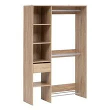 Atmosphera Closet natural 2 barras Dika - Natural - Ver 3