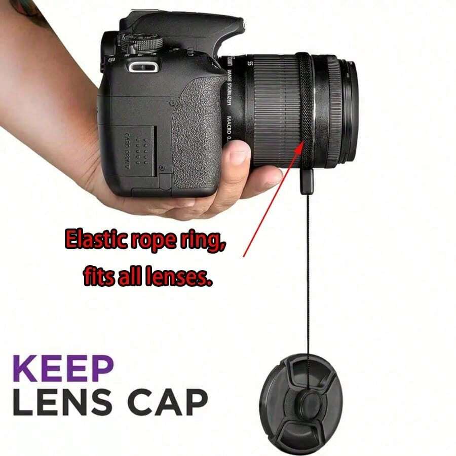 5/3pcs Lens Cap Lanyard/Anti-Loss Rope. Suitable For DSLR, Digital Camera, Mirrorless Camera, Instant Camera - Camera Accessories|Lens Accessories - View 1