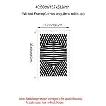 1/3pcs Black White Geometric Canvas Wall Art Set Boho Pattern Abstract Line Prints, Bold Modern Minimalist Wall Decor For Living Room Bedroom Office, Chic Artwork Gift For Family & Friends Unframed Unframed - Pattern - View 14