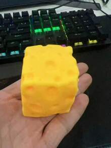 Mainan Squishy Kubus Keju Mini Renyah, Bola Pereda Stres Balok Bangunan Buatan Tangan, Mainan Karet Lembut Pereda Stres ASMR, Cocok Untuk Dewasa Dan Anak-Anak Untuk Meredakan Stres Dan Kecemasan - MultiWarna - View 6