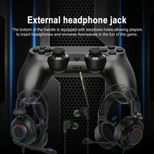 P4 Wireless Game Controller - Dual Vibration Function, 600mAh Long Battery Life, 6-Axis Motion Sensing, Touchpad, Headphone Jack, Compatible With P4/P4 Pro/P4 Slim - View 6