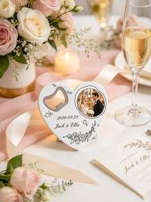Customized Graduation Heart-Shaped Bottle Opener, Personalized Photo And Name Graduation Keepsake, Customized Graduation Party Gift, Suitable For College/High School Graduates, Unique Graduation Gift - White - View 4