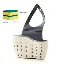 1/3PCS Adjustable Sink Tray, Cleaning Sponge - Multi-Functional Kitchen Storage Rack, Suitable For Sponges And Cleaning Supplies - Multicolor - View 14
