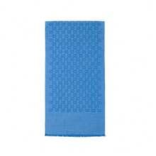 Syal Rumbai Jacquard Bolak-balik Gucci untuk Wanita - Biru muda 165904 3G646 4769 - View 8
