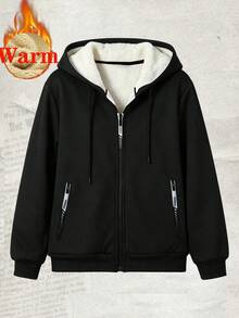 Women's Jacket, Multiple Colors Available, 1 Pair, Suitable For Daily Wear, Sports, Fitness, Outdoor Activities, Perfect Holiday Gift For Girlfriend, Lover, Mother - Black - View 7