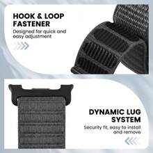 1 Pack Nylon Loop Sport Band Compatible With Samsung Galaxy Watch 9/8 40mm/44mm, Stretchy Elastic Fabric Wristband, New Design - For Galaxy Watch 9/8 - View 3