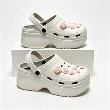Women's New Hole Shoes Accessories, High-End Artificial Rose Shoe Charms For Hole Shoes - Pink - View 4