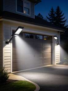 Set 2/1 buah Lampu Dinding Luar Ruangan Tahan Air Bertenaga Surya, Lampu Sorot 168 LED dengan Sensor Gerak, Lampu Keamanan Tenaga Surya, Cocok untuk Garasi Luar Ruangan, Taman, Halaman, Gudang, Talang, Jalan Setapak Taman, dan Lainnya - beraneka warna - View 3