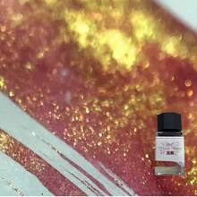 1 Bottle Highly Attractive Pearlescent Glitter Ink, Fountain Pen Dip Ink, Ink For Handwritten Greeting Cards, Card Dyeing, Calligraphy, Painting, Creative Colored Ink - Square - View 21