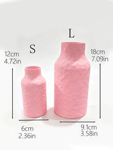 3D Faceted Textured Vase, Elegant Black/White Fresh Flower/Dried Flower Vase, Versatile Design Suitable For Multiple Styles, Applicable For Living Room, Dining Table, Office, Coffee Table, Desk And Home Decor. Suitable For: Birthday, Wedding, Christmas, New Year - Multicolor - View 12