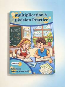 Student Multiplication And Division Specialized Practice Book, Children's Multiplication And Division Practice Book, Elementary School Math Specialized Training, 48 Pages Of Fun Exercises, Multiplication Tables And Division Operations, After-School Home Practice, Improve Calculation Ability, Elementary School Math Enlightenment Workbook, Math Enlightenment Practice Book, Useful Teaching Tool For Home Homework Tutoring. Learning Supplies, New Year Gift, Birthday Gift - Multicolor - View 10