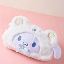 SANRIO حقيبة أقلام من الفرو الناعم جديدة 2026، حقيبة تخزين أدوات مكتبية للطلاب، هدية عيد ميلاد، هدية عيد الميلاد، حقيبة تخزين بسعة كبيرة - متعدد الألوان - مشاهدة 7