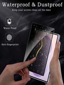 2Pcs Anti-Spy 9H Tempered Glass Screen Protector ForSamsung Galaxy Z Fold 8 Ultra/Z Fold 8/Z Fold7/Z Fold6/Z Fold5, Outer Screen Privacy Protector, Full Coverage, HD Clear, Anti-Scratch, Bubble-Free, Easy Install, Case Friendly - Black - View 3