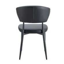 Minimalist Ergonomic Dining Chair With Curved Backrest, Comfortable Design, Offers A New Seating Experience Full Of Comfort And Simplicity. Set Of 2 Chairs. - Black - View 11