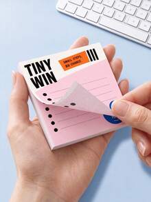 4 Packs Total 200 Sheets Efficient Sticky Notes 75x75mm (3x3 Inch) Brainstorming "Don't Forget" "Small Achievement" "Reset" Checklist Memo Pads Self-Adhesive Reminder Notes Suitable For Office, School, Work, Desk - one-size - View 6