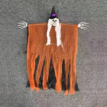 Halloween Decor, Grim Reaper Skeleton Large Hanging Ghost, Haunted House Bar Scene Props, Witch Props Hanging Decorations, Halloween Hanging Ornaments, Halloween Scene Decoration Props - Multicolor - View 7