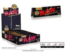 Avant أوراق لف Raw Black Classic 1/4 غير مكررة فائقة الرقة، علبة من 24 دفتر، أفضل جودة مضمونة - مشاهدة 4