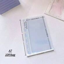 A8 A7 A6 M5 High Clear Refill Pages Thick Card Sleeves For Photo Cards Binder Inner Sheets For Star Card Collectors - Style 1 - View 5
