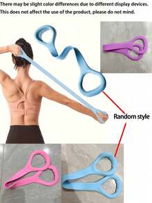 1pc Multifunctional Yoga Foot Pedal Stretch Band, Ankle Trainer, Yoga Resistance Band, Elastic Stretch Band, Fitness Resistance Band, Back Stretching & Shaping And Strength Training, Multi-Color Silicone Shoulder Stretch Band, Portable Back Posture Correction Exercise Rope, Suitable For Gym And Daily Workout, Back Training Yoga Stretch Band, Premium Elastic Fitness Rope, Suitable For Back Stretching, Shaping, Strength Training And Flexibility Exercises, Squishy, Fidget, Fidget Toys For Adult, Essentials, Gifts, - Multicolor - View 9